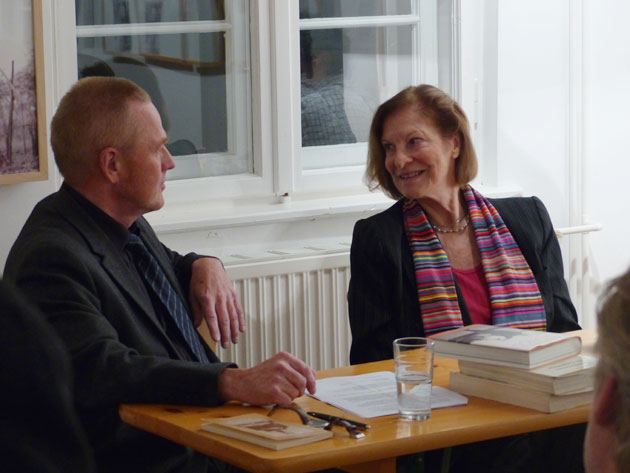 Rita Gombrowicz und Olaf Khl am 20. Oktober 2015 im Peter-Huchel-Haus