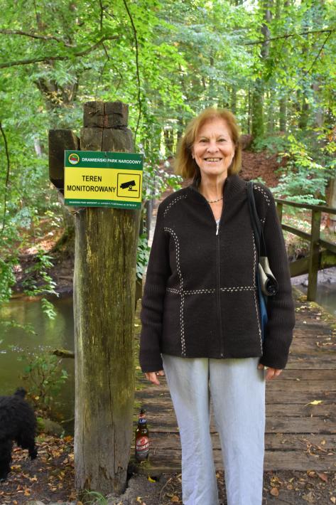 Rita Gombrowicz w Drawieńskim Parku Narodowym 25 sierpnia 2018 r. Foto Similitudo