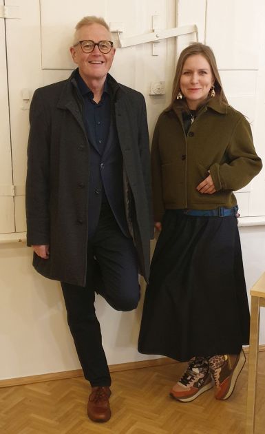 Dorota Masłowska und Olaf K�hl am 21. M�rz 2026 am PI in Leipzig