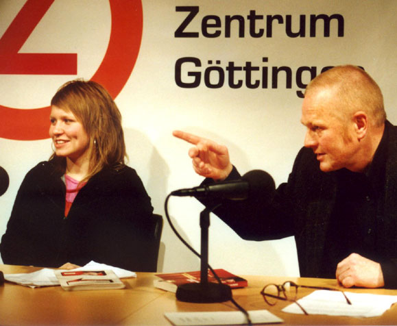 Dorota Masłowska und Olaf Khl in Gttingen 2004