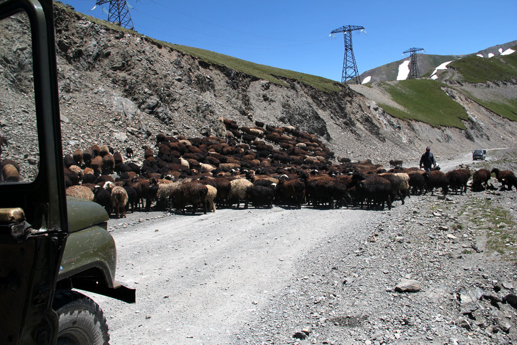 Gebirgspass, Kirgistan 2013