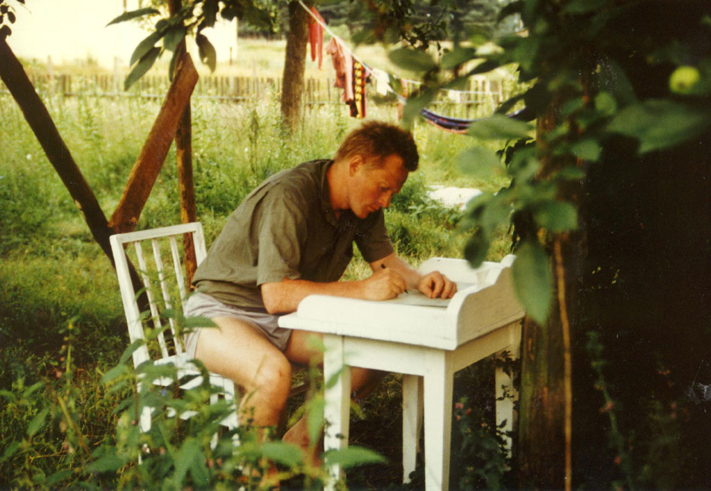 Olaf K�hl in Dominikowo (Mienken) 1988