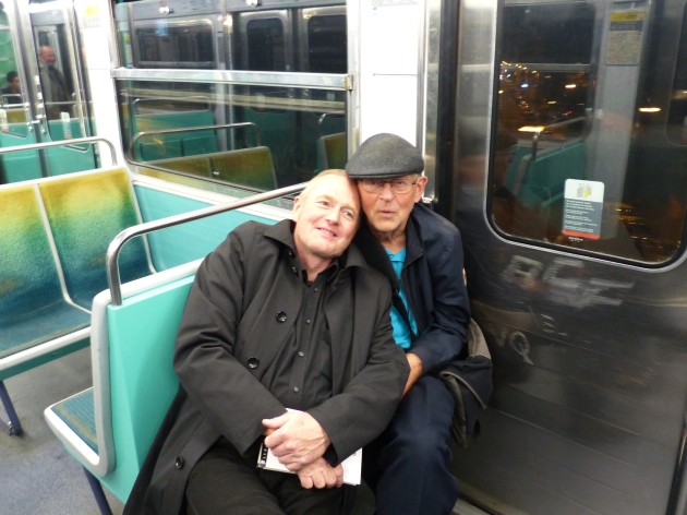 Olaf Kühl und Paul Beers in der Pariser Metro